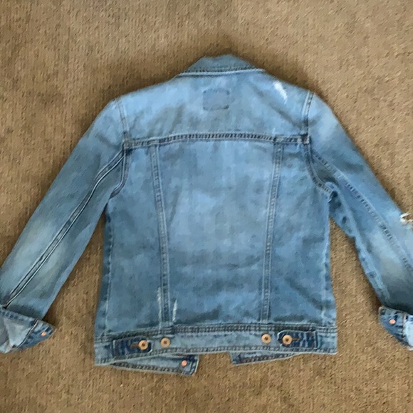 Old Navy Distressed Denim Jacket - Picture 5 of 6